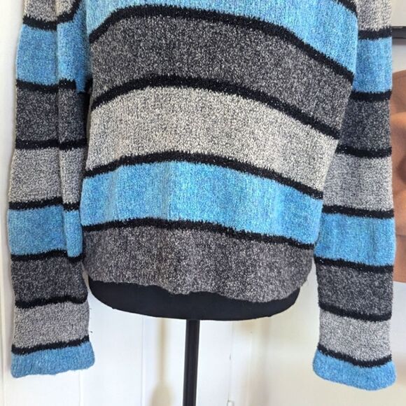 St. John Sport Y2K Striped Wool Cashmere Sweater MD Quiet Luxury 90s Maximalist - Picture 4 of 11